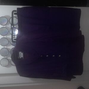 Oleg Cassini Purple Blazer and Skirt Set